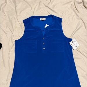 Women’s Sleeveless Blouse in Cobalt Blue